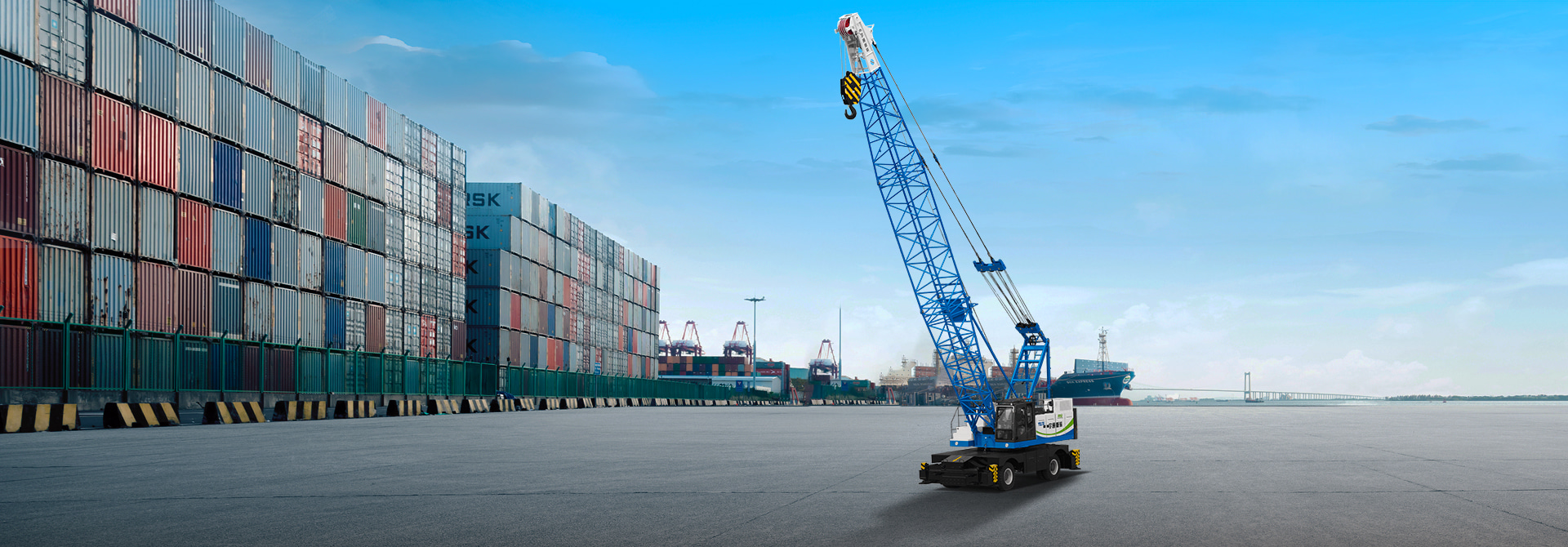 純電動港口輪胎起重機